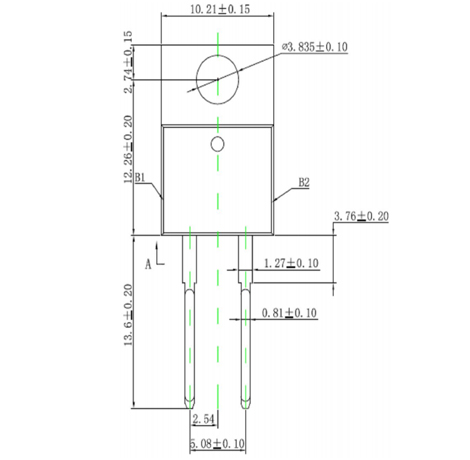 ASEMI 220AC 尺寸图1